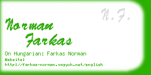 norman farkas business card